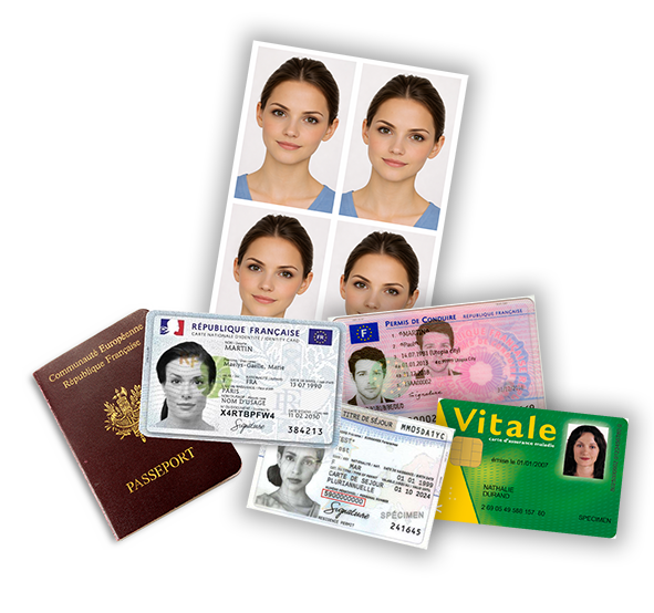 Photos d’identité, passeport, permis et carte Vitale réalisés chez AStudio à Fougères